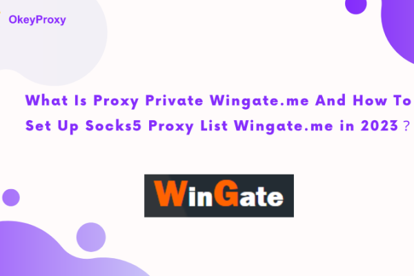 How To Set Up Socks5 Proxy List Wingate.me in 2023