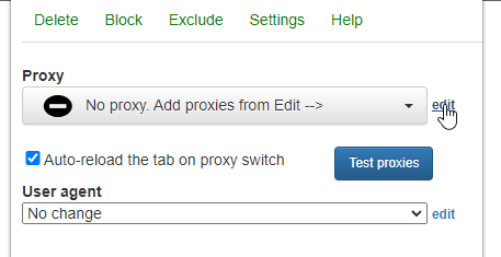 add the proxies