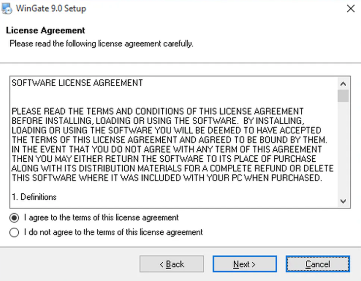 License Agreement of wingate.me