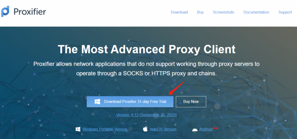 download proxifier from its official site