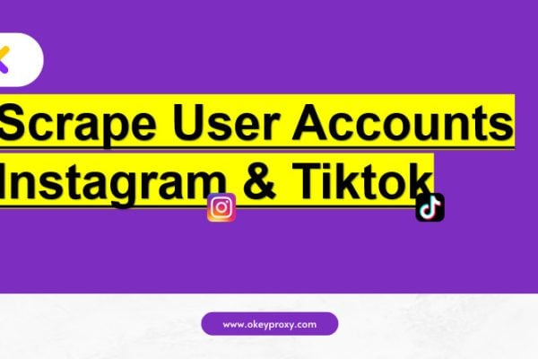 how to scrape user accounts on instagram and tiktok