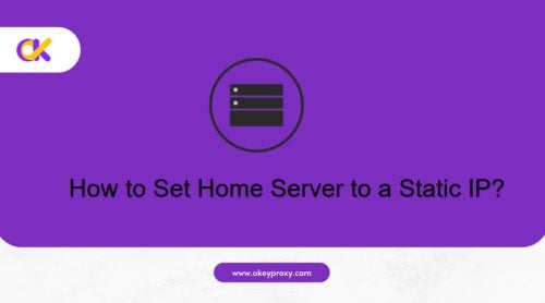 how to set home server to a static ip